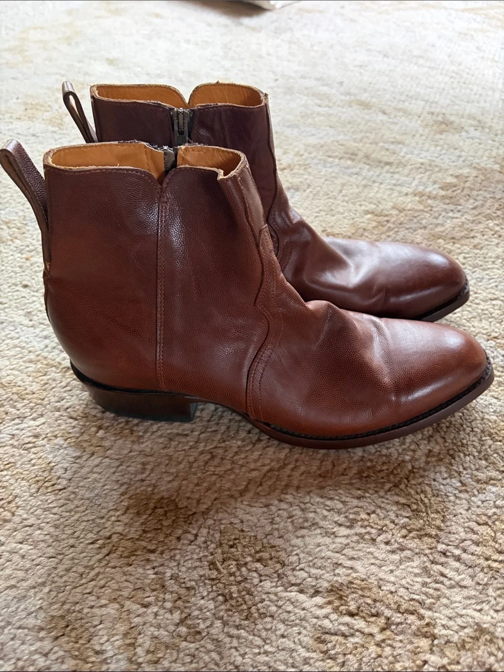 Men's Brown Walt Leather Boots 10 B